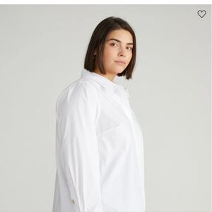 Classic White Button-Up Shirt